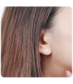 Heart Shaped With Rhinestone Stud Earring STS-3030